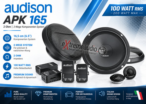 Audison apk 165 ohm kit - apk, 2
